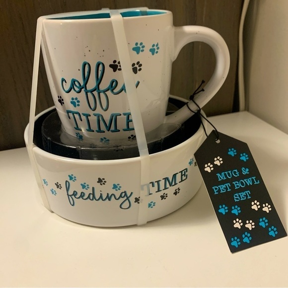 Other - Matching Pet Bowl and Coffee Mug Set